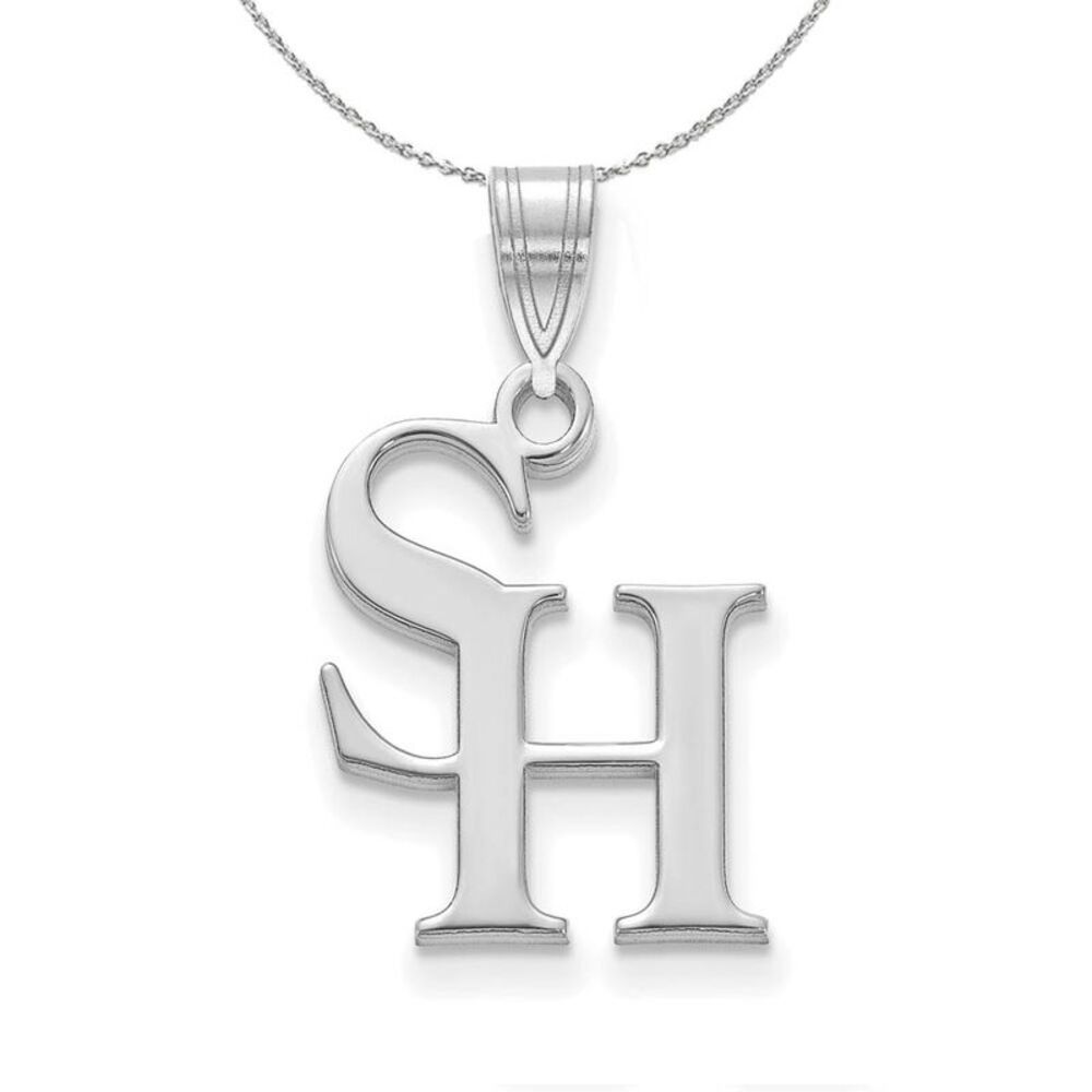 Sterling Silver Sam Houston State Small Necklace - 24 Inch